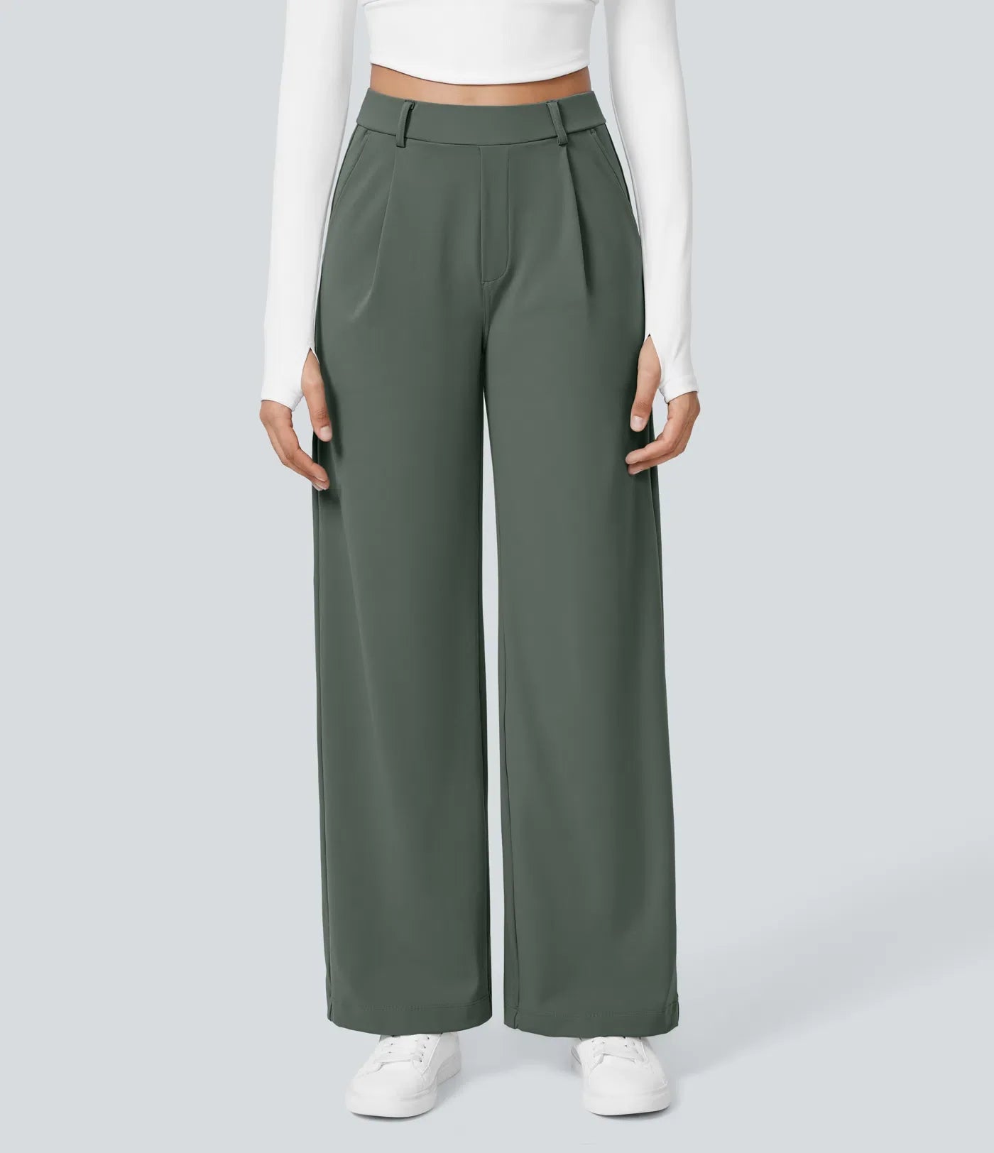 Polished Comfort High Waisted Pants